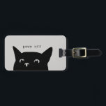 Paws Off Peeking Cat Funny Luggage Tag<br><div class="desc">Perfect for cat lovers,  warn fellow travelers not to take your suitcase with this funny luggage tag.</div>
