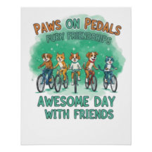 Paws on Pedals: An Awesome Day with Friends