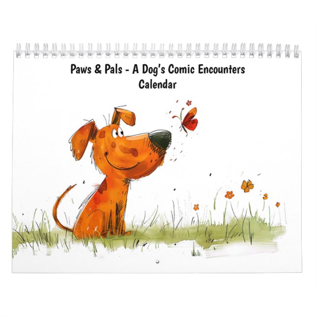 Paws & Pals – A Dog’s Comic Encounters Calendar (Cover)