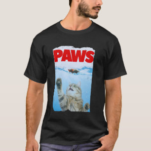 Paws Parody Cat Chasing a Cute Scared Mouse Funny  T-Shirt