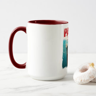 PAWS Parody Cat Mouse Humourous Cat Chasing Mouse Mug