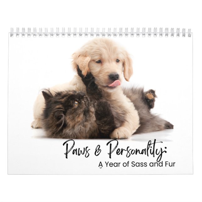 Paws & Personality: A Year of Sass and Fur Calendar (Cover)