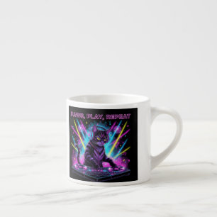 Paws Play Repeat DJ Cat Mug Music Lover Funny Gi