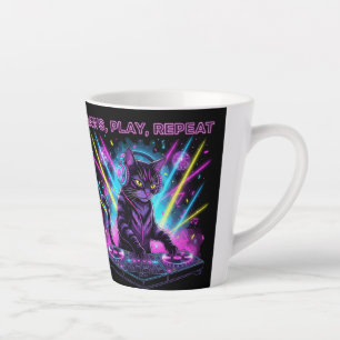 Paws Play Repeat DJ Cat Mug Music Lover Funny Gi