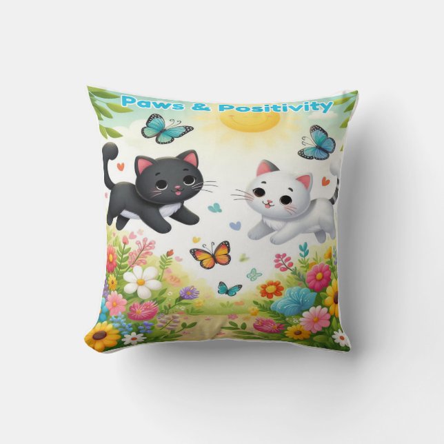 Paws & Positivity  Cushion (Front)