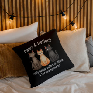 Paws & Reflect Adorable Cats Cushion