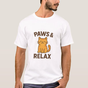 Paws & Relax – Funny Cat Meme Graphic T-Shirt