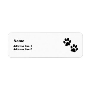 Paws Return Address Label