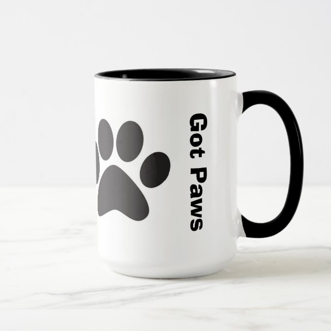 Paws Ringer Mug (Right)