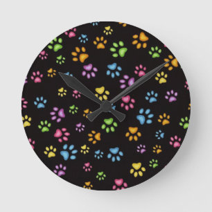 Paws Round Clock