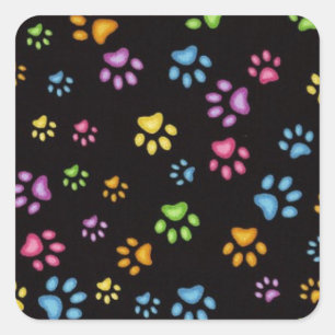 Paws Square Sticker