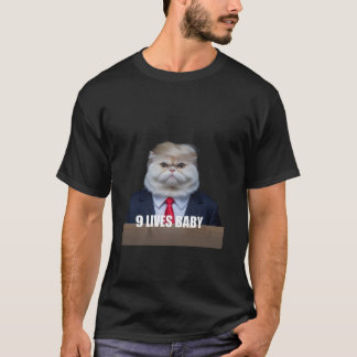 Pawsidential Campaign Nine Lives One Feline Trump T-Shirt