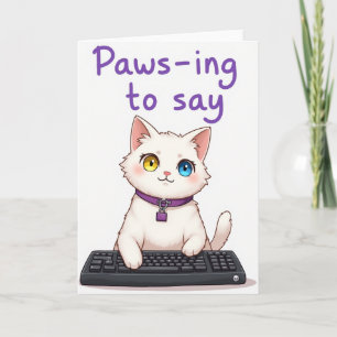 Pawsing To Say Happy Mothers Day Card
