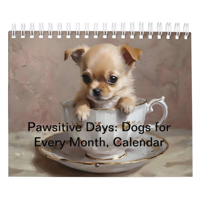 Pawsitive Days: Dogs for Every Month,  Calendar (Cover)