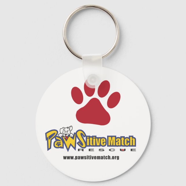 Pawsitive Match Keychain (Front)