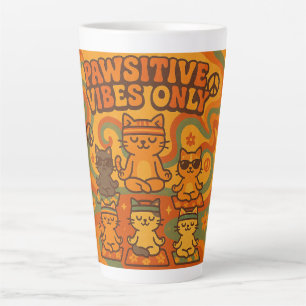 Pawsitive Vibes Only Latte Mug