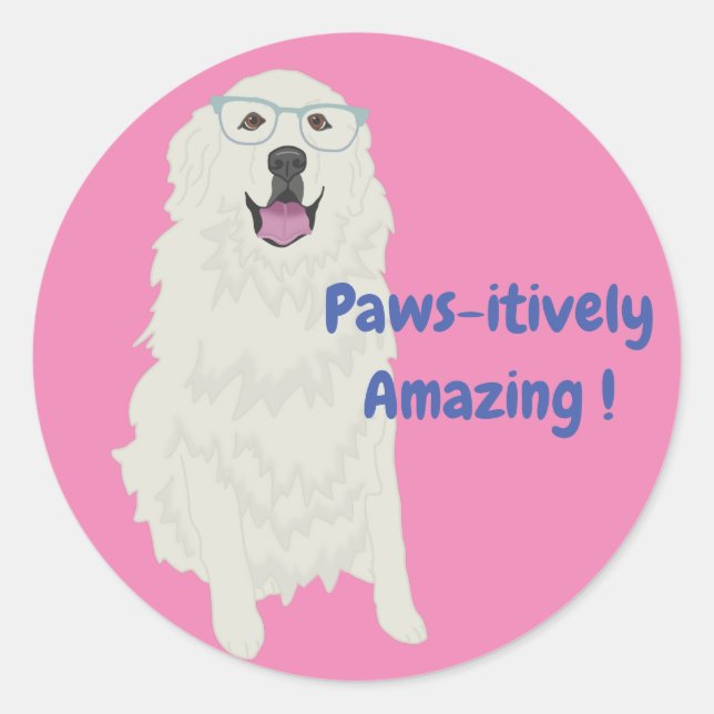 Pawsitively Amazing Education Sticker (Front)