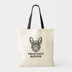 Pawsitively Awesome Bulldog Tote Bag