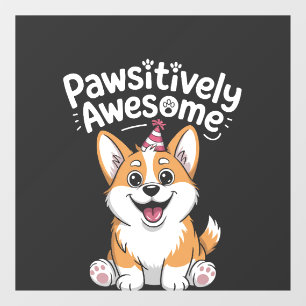 Pawsitively Awesome Corgi Birthday Dog Shirt