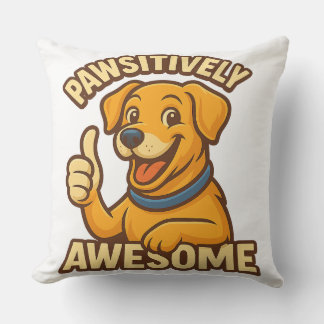Pawsitively Awesome Dog Lover T-Shirt – Cute Puppy Cushion
