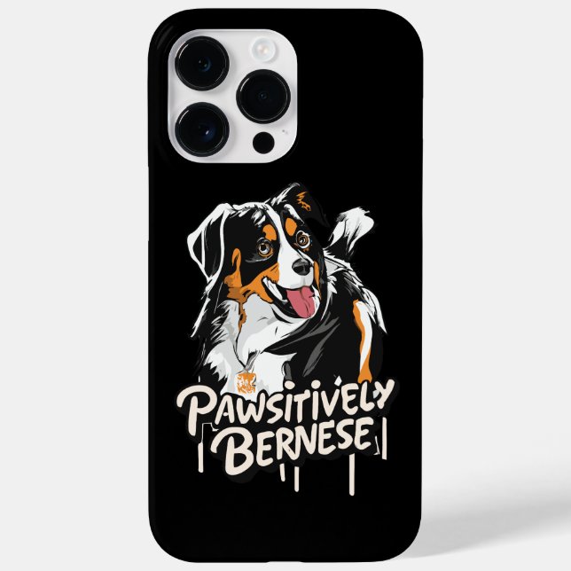 Pawsitively Bernese Graffiti - Bernese Dog Lovers Case-Mate iPhone Case (Back)