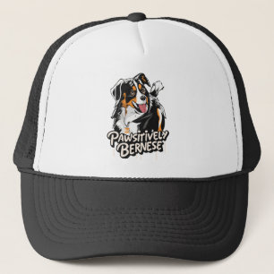 Pawsitively Bernese Graffiti - Bernese Dog Lovers Trucker Hat