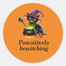Pawsitively Bewitching sticker