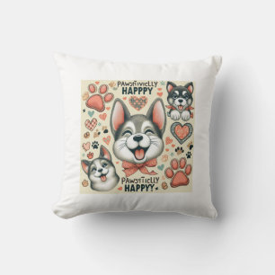  Pawsitively Happy Cushion