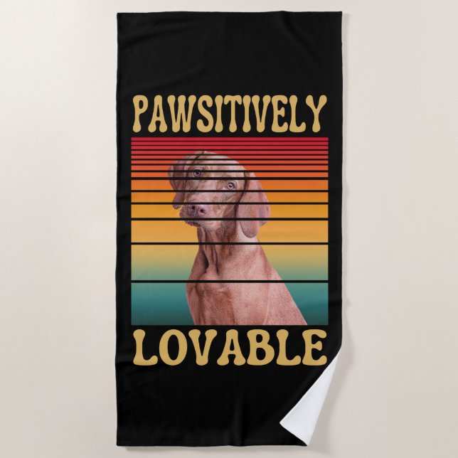 PAWSITIVELY LOVABLE BEACH TOWEL (Front)