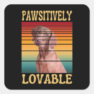 PAWSITIVELY LOVABLE SQUARE STICKER