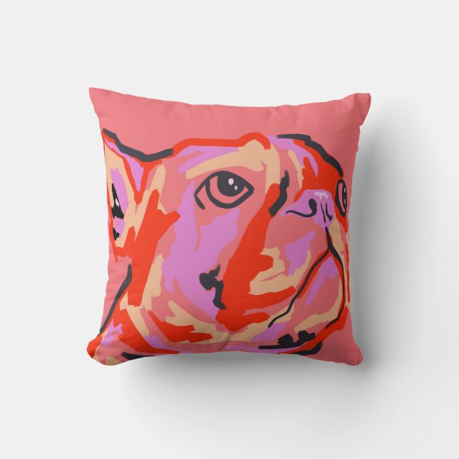 Pawsitively Patched Cushion (Front)
