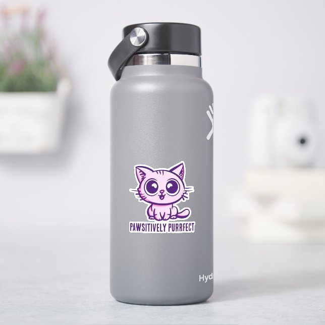 Pawsitively Purrfect, Beautiful Manga Kitten (HydroFlask)