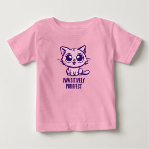 Pawsitively Purrfect, Beautiful Manga Kitten Baby T-Shirt