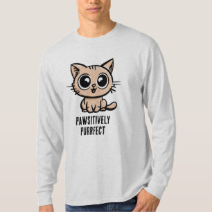 Pawsitively Purrfect, Beautiful Manga Kitten T-Shirt