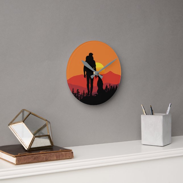 Pawsome Adventures in Nature Round Clock (Office)