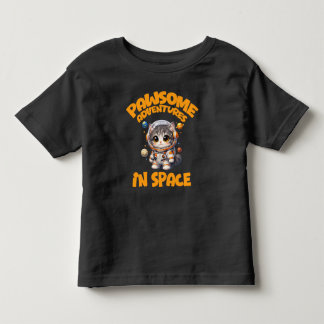 Pawsome Adventures In Space Kids Toddler T-Shirt