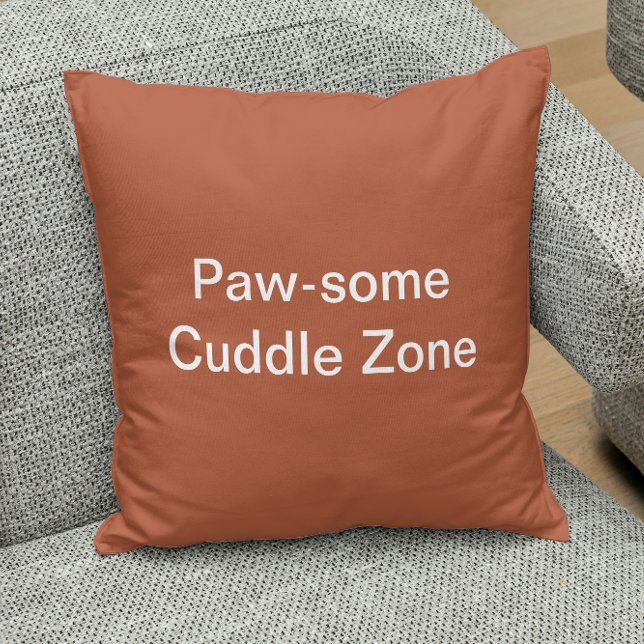 Pawsome Cuddle Zone Cute Cat Personalised Coffee Cushion (Creator Uploaded)