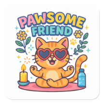 Pawsome Friend Because Every Cat Deserves Love