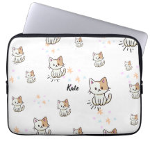 Pawsome Personalised Kitty Pattern Gadget Case!