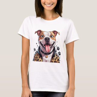 Pawsy the Pitty: Stylish & Smile T-Shirt