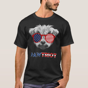 Pawtriot Shih Tzu T 4th Of July Men Women T-Shirt