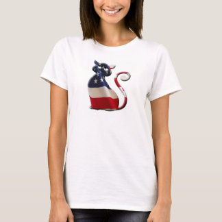 Pawtriotic feline womens shirt design
