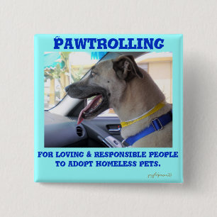 Pawtrolling 15 Cm Square Badge