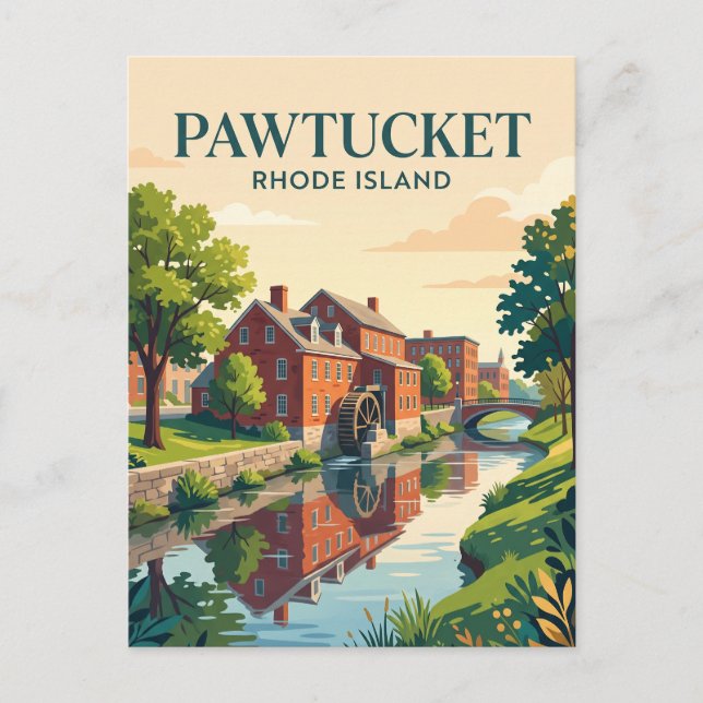 Pawtucket, Rhode Island Postcard (Front)