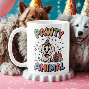 Pawty Animal   Pet Celebration Humor   Coffee Mug