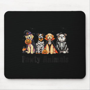 Pawty Animals Halloween Dogs Witch Mummy Vampire Mouse Pad