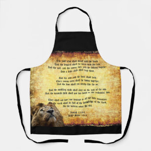 Pax Christos, Lion with Isaiah 11:6-9 Apron