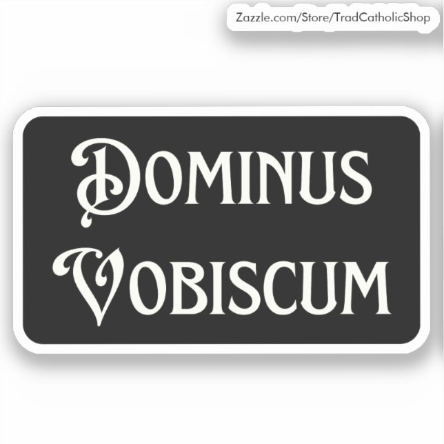 Pax Tecum Cute Latin Catholic Peace Be With You St (Front)