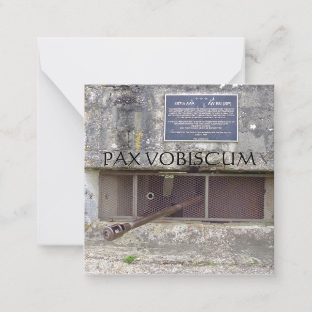 PAX VOBISCUM CARD (Front)