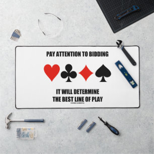 Pay Attention To Bidding Will Determine Best Line Desk Mat